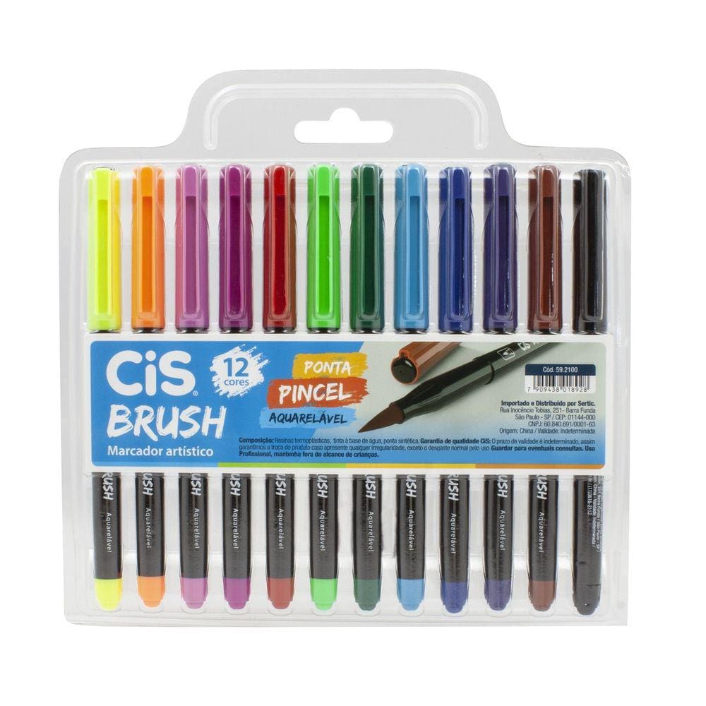 Marcador Artistico Brush Aquarelavel Cis