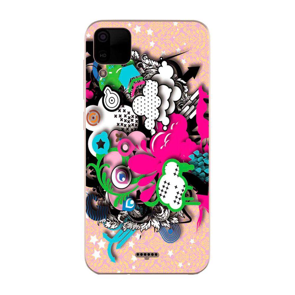 Capa Adesivo Skin104 Verso Para Multilaser E 2
