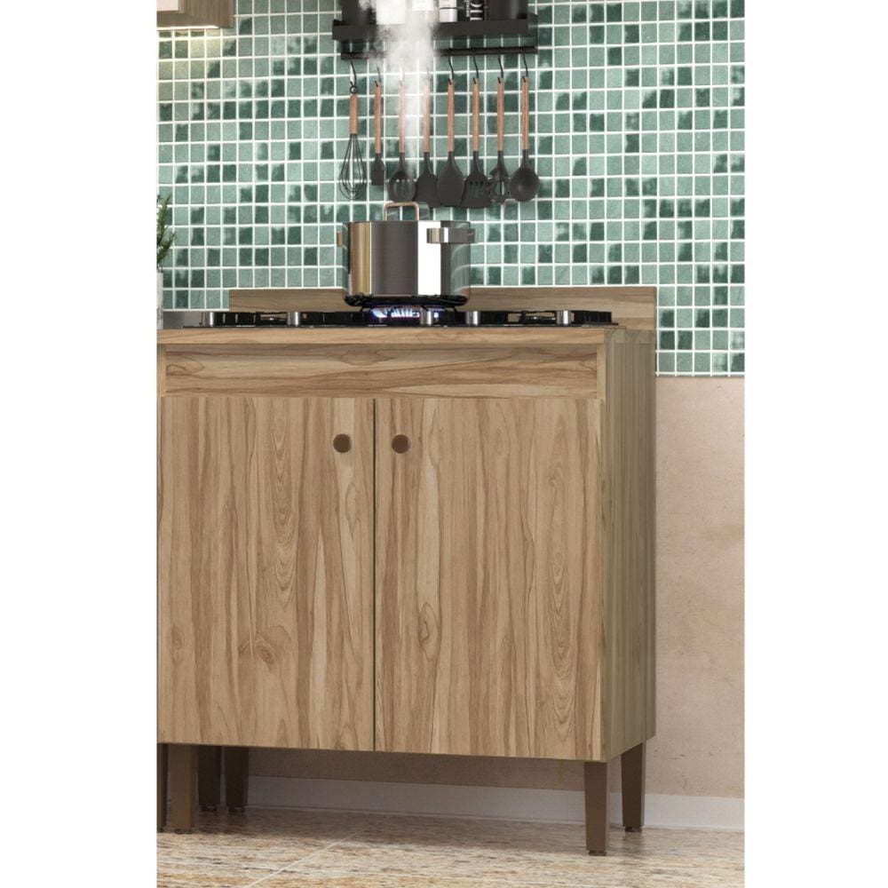 Balcão para Cozinha 0,8ocm REF Co11203 1 CX Carvalho Oak