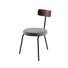 Cadeira para Sala de Jantar Ego Cinza/preto Cinza/Preto