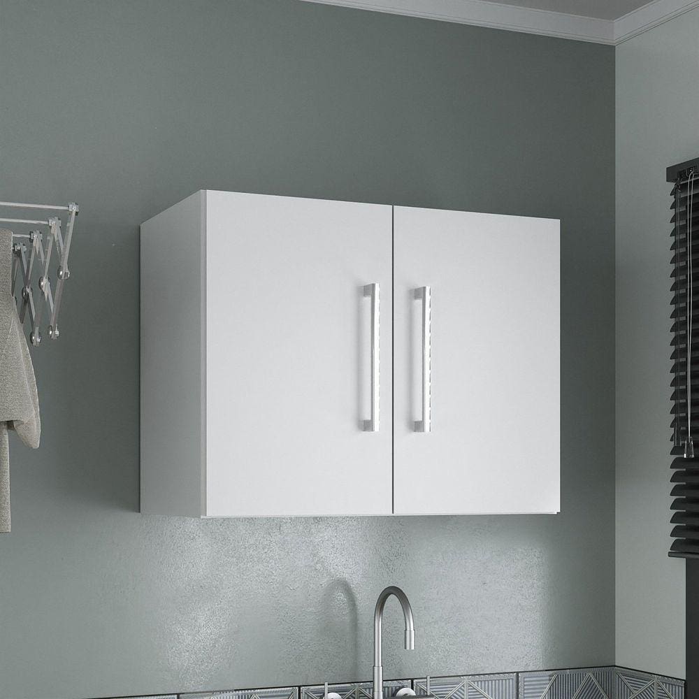 Armário Aéreo para Lavanderia 57 Cm Branco