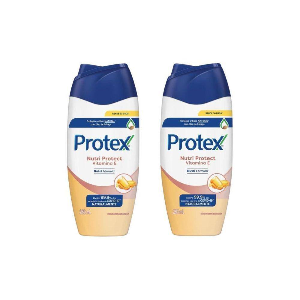 Sabonete Liquido Protex 250Ml Vitamina E - Kit Com 2Un