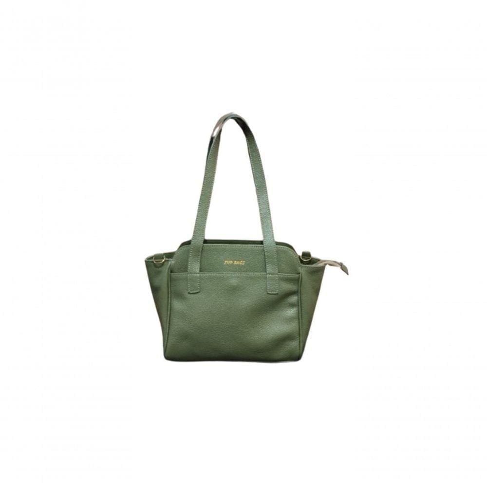 Bolsa Média Purse Couro Zup Cor Verde