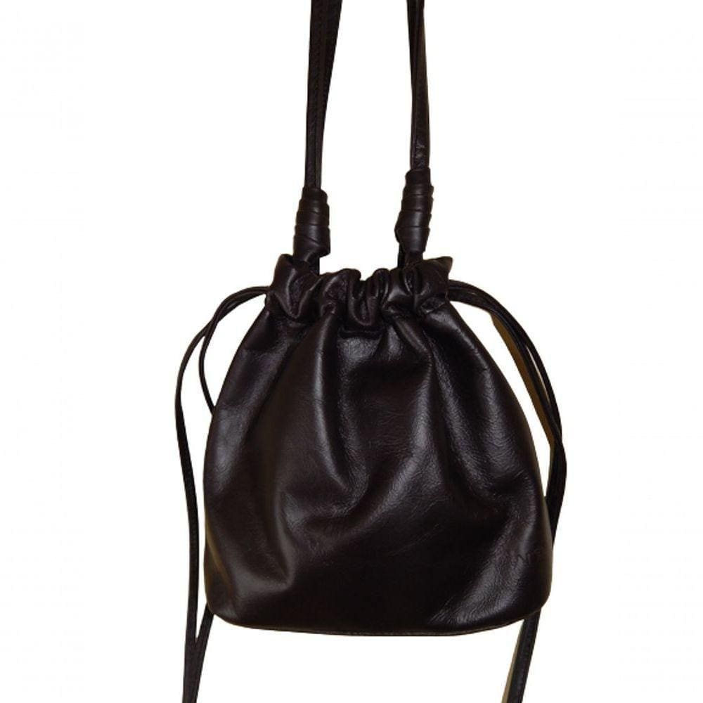 Bolsa Sack De Couro Zup Cor Preto