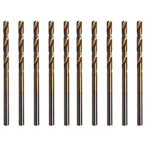 Kit 10 Broca 2.4Mm Aço Rápido Hss Titânio Para Mini Retífica