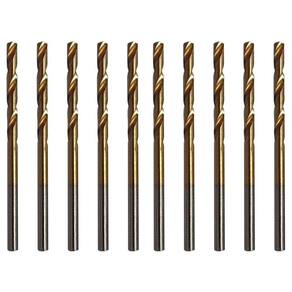 Kit 10 Broca 2.4Mm Aço Rápido Hss Titânio Para Mini Retífica