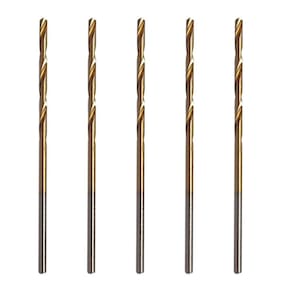 Kit 5 Brocas 2Mm Aço Rápido Hss Titânio Micro Mini Retíficas