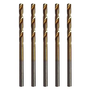 Kit 5 Brocas 3Mm Aço Rápido Hss Titânio Micro Mini Retíficas