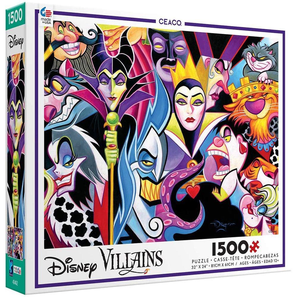 Ceaco Disney Villains Jigsaw Puzzle, 1500 Peças