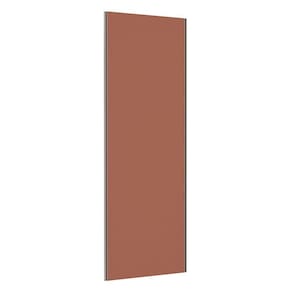 Porta De Correr Closet 80cm Champagne Sem Kit Ferragem Gaia