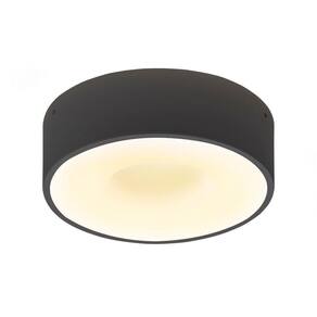 Plafon Taschibra Sushi Led Redondo Bivolt 2700k Luz Quente Bivolt Preto