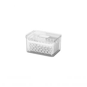 Organizador Com Cesto 3,2 L Para Geladeira Plástico Caixa Organizadora Empilhável