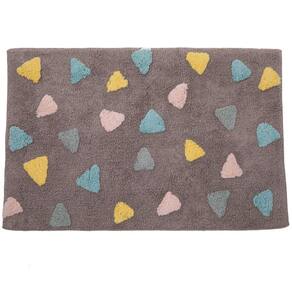 Tapete de Banheiro Quarto Kids Infantil Bebe Algodão Retangular Vizapi Fun 120x160cm Multicolorido