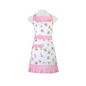 Kit de Avental Luvas Pano de Prato e Descanso de Panela Vizapi Cupcake Multicolorido