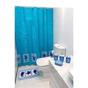 Set Acessórios Banheiro Pacific Club 7Pcs Mar 711_8530064 Azul Claro