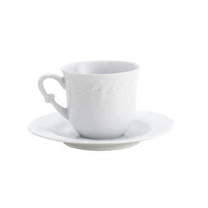 Jogo de 6 Xícaras de Chá Wolff Vendange de Porcelana Limoges 200ml