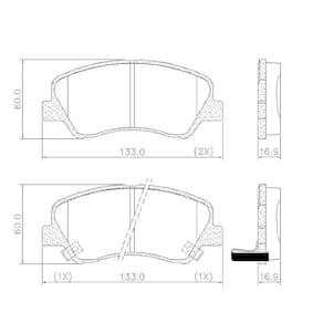 Pastilha De Freio Dianteira Lonaflex HB20/Veloster - P-1348