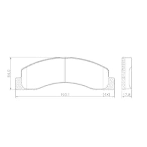 Pastilha De Freio Lonaflex F 250/F-4000 - P-62