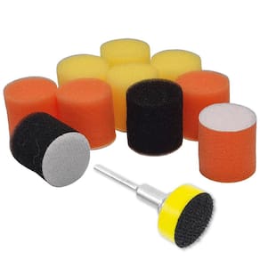 Kit 10 Almofadas Espuma 25Mm Haste 3Mm Polir Micro Retíficas