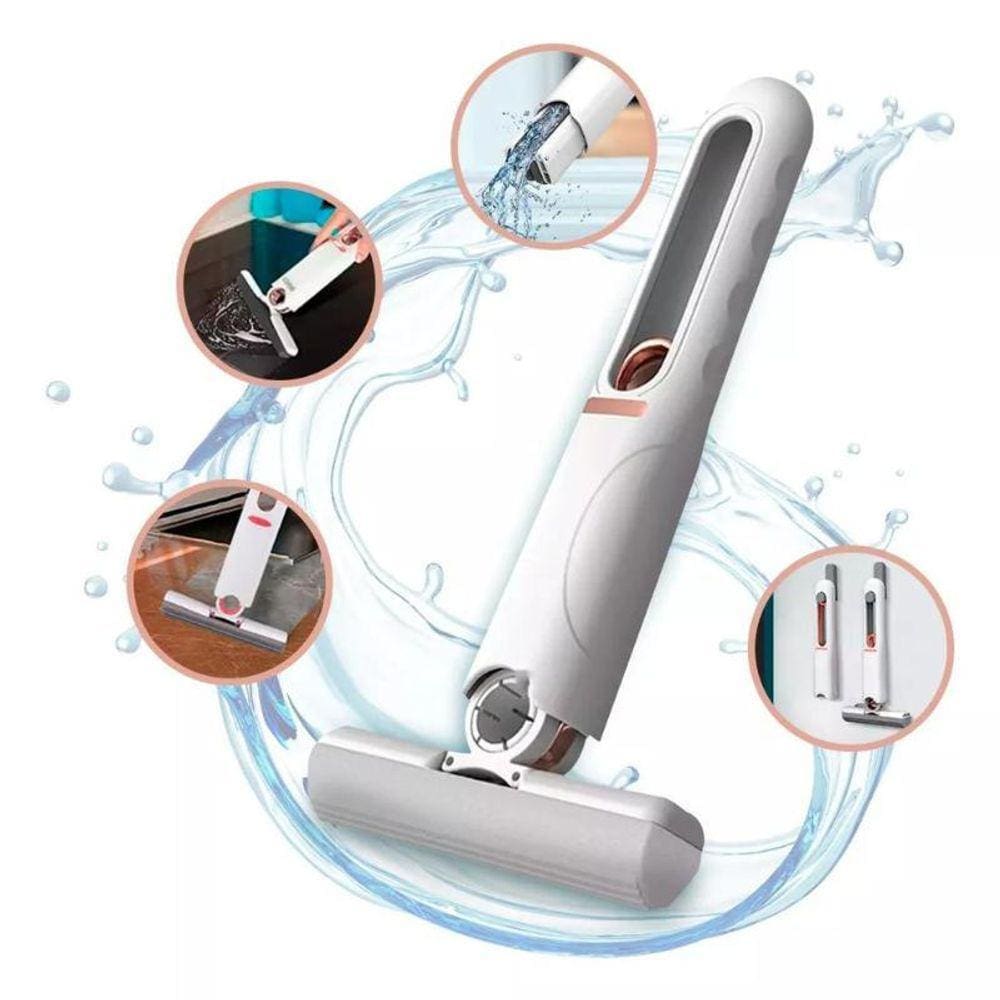 Mini Mop Esfregão Limpeza Multiuso, Dobrável Portátil,