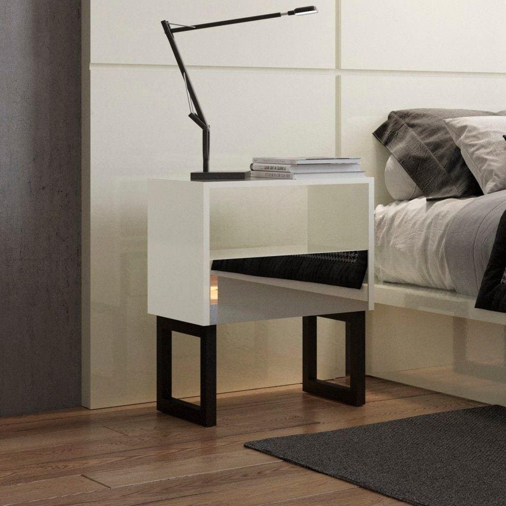 Mesa de Cabeceira 1 Gaveta 45cm W347E Dalla Costa