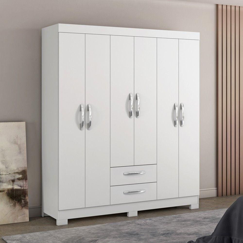 Guarda Roupa 6 Portas 2 Gavetas Flex Color NT5130 Notável