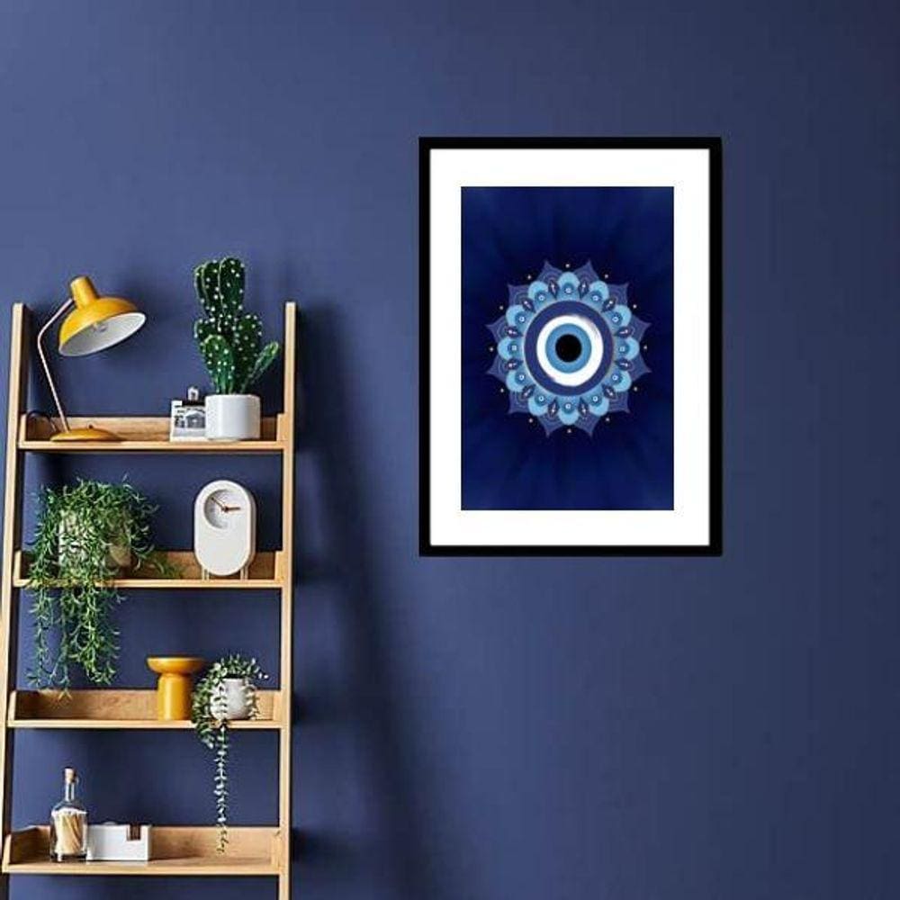 Quadro Zen Mandala Olho Grego - 60X48Cm