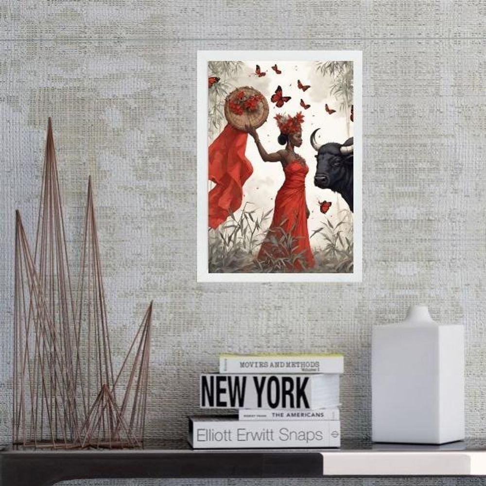 Quadro Fotografia Orixá Iansã 45X34Cm