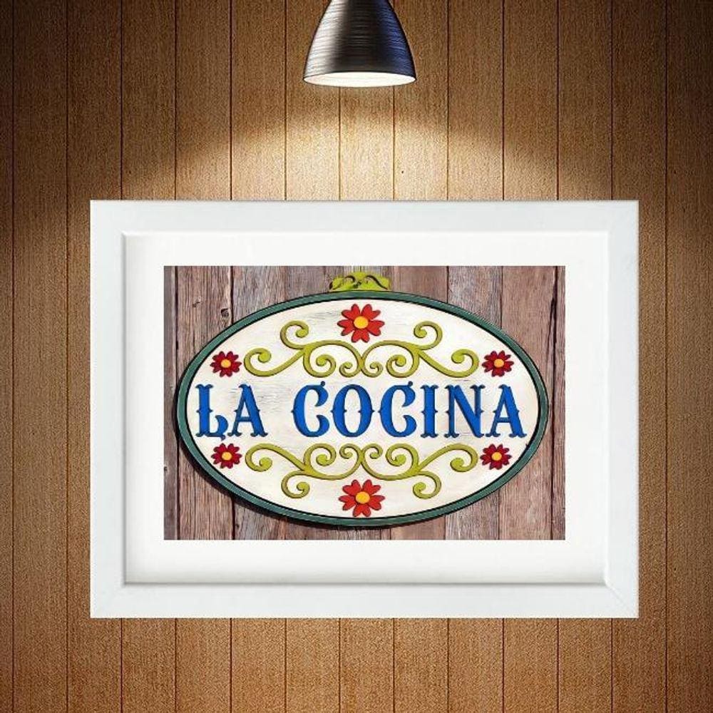 Quadro Decorativo Para Cozinha Horizontal - 60X48Cm