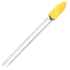 Ponta Montada 4Mm Cônica Amarela Haste 3Mm Micro Retifica