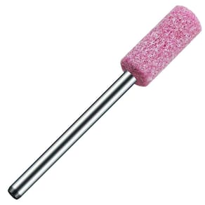 Ponta Montada 6Mm Rebolo Abrasivo Rosa Para Micro Retífica