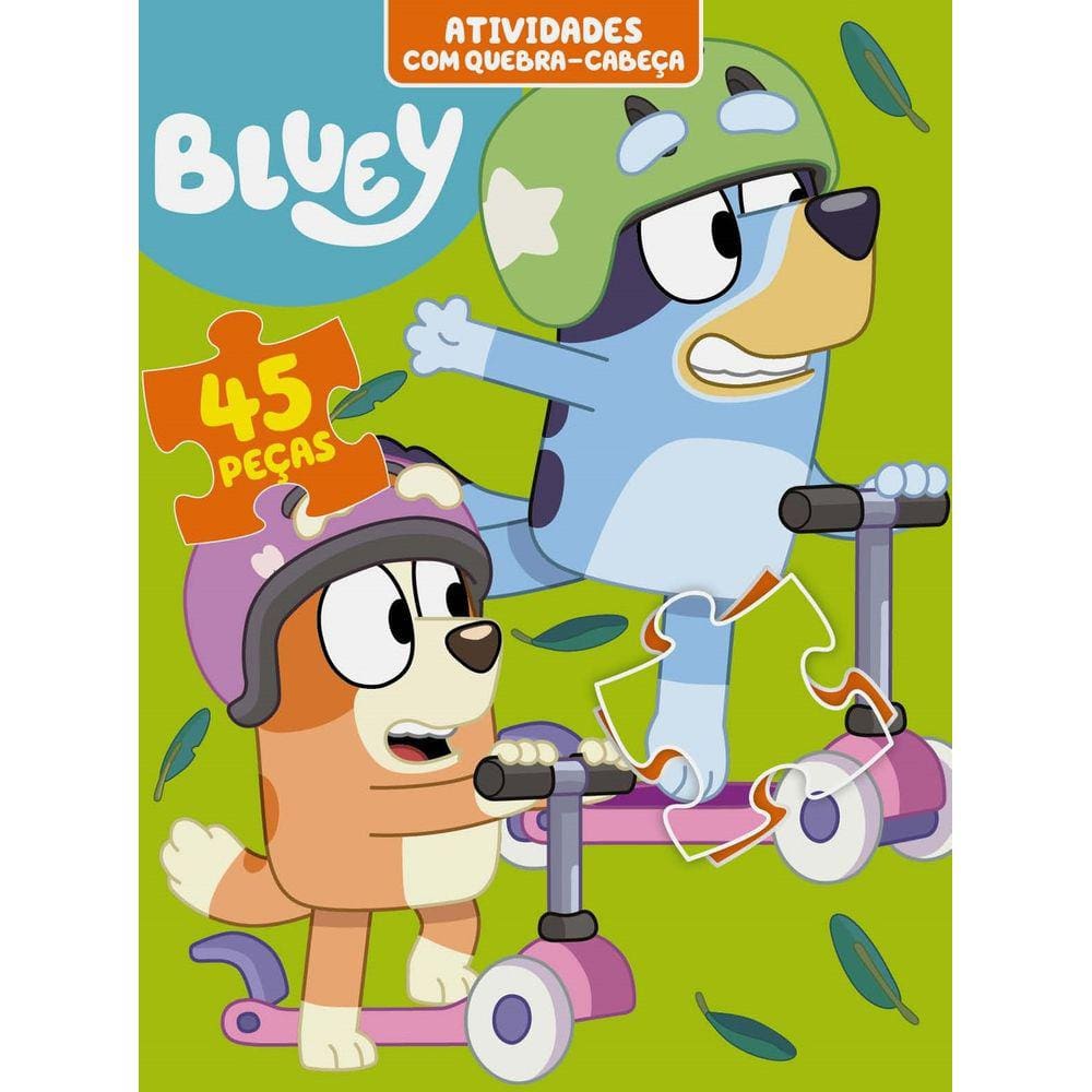 Bluey Atividades com Quebra-Cabeça