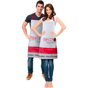 Avental de Cozinha Vizapi 70X80Cm Bistrô Multicolorido