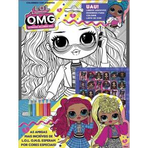 Lol Surprise - Omg Colorindo Com Adesivos