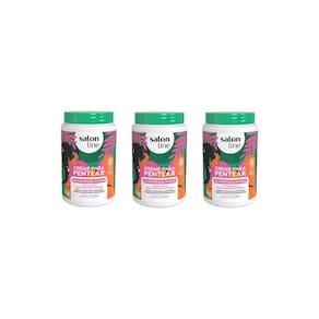 Creme Para Pentear Salon Line 1Kg Reconstrução Intensa - 3Un