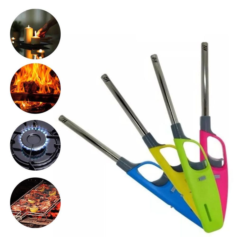 Acendedor De Fogão Forno Com Botão Prático Chama Vela Color