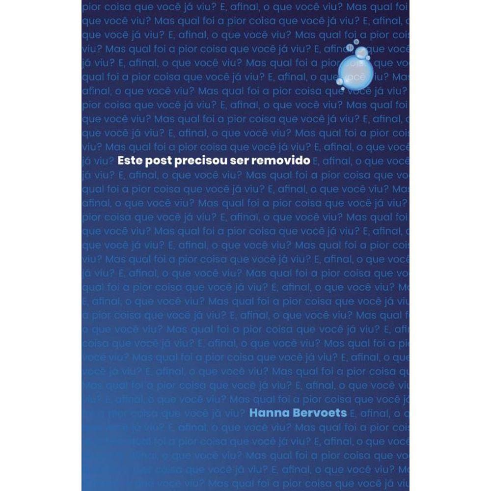 Este post precisou ser removido