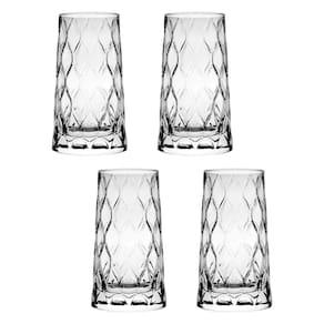 Copo De Vidro Pasabahçe 450 ml Leafy 4 Peças
