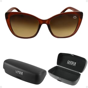 oculos sol feminino proteção uv gatinho vintage praia + case marrom acetato estiloso delicado verão