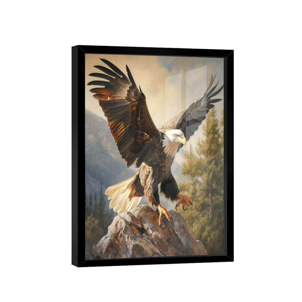 Quadro águia Na Rocha -- Br Artes