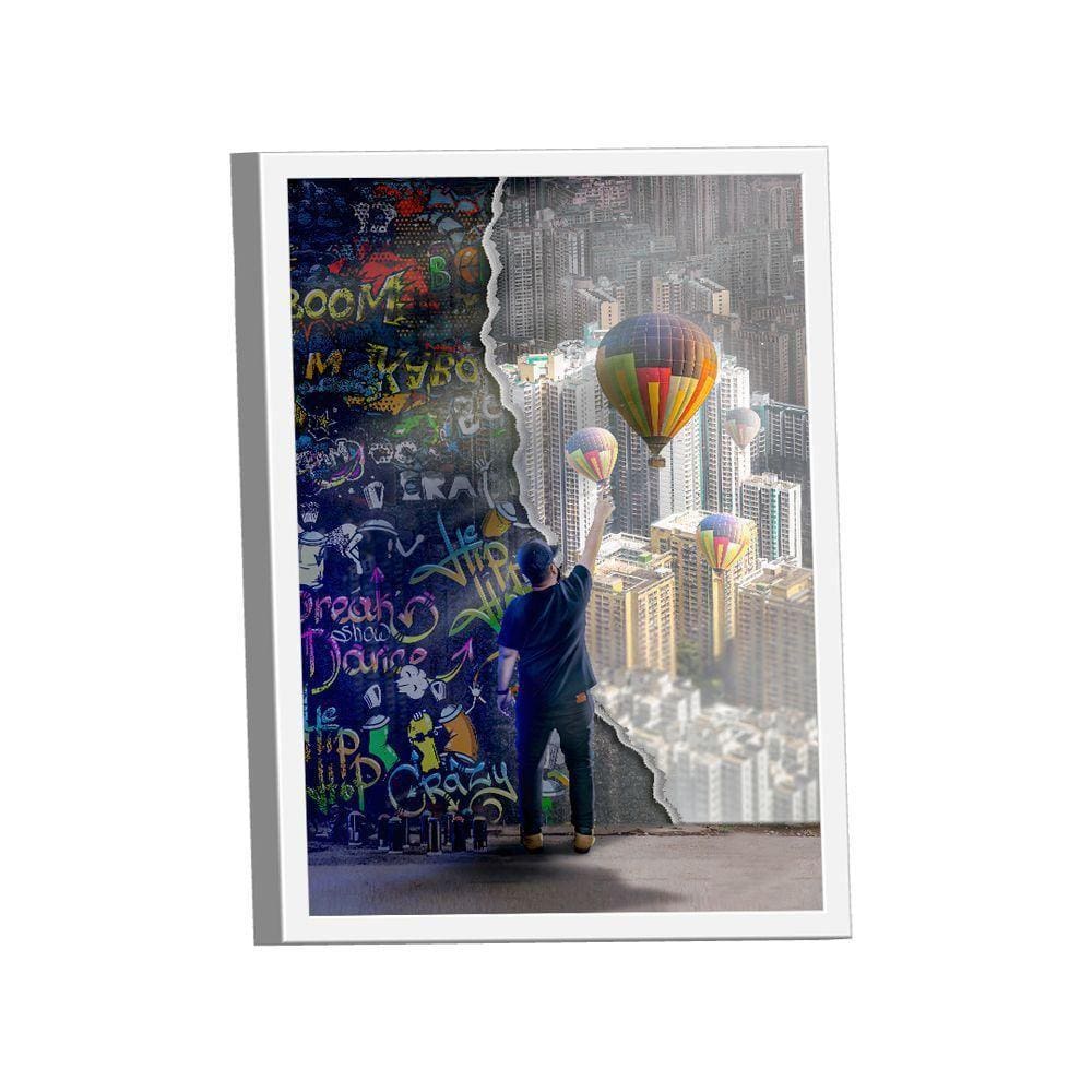 Quadro Grafite Balão -- Br Artes