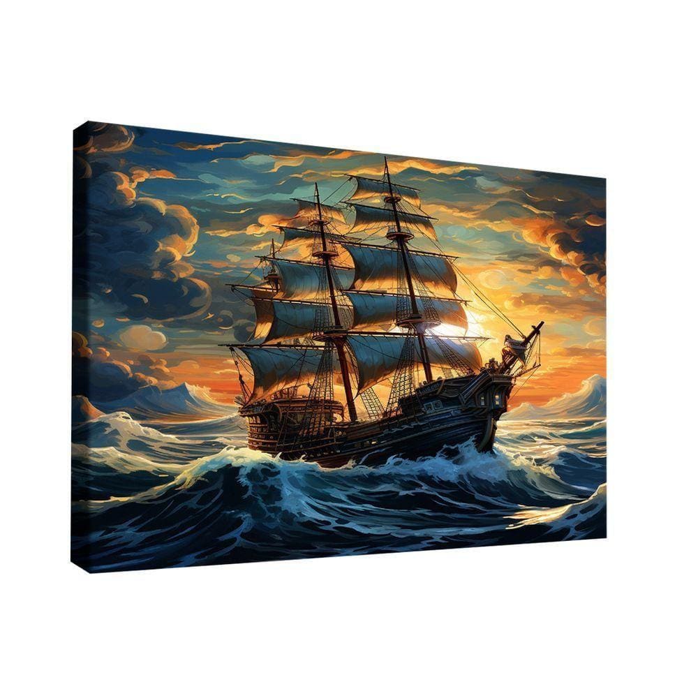 Quadro Navio Caravela -- Br Artes