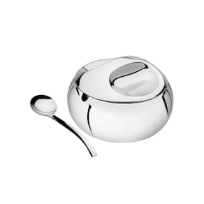 Açucareiro Linha Chá E Café Tramontina Em Aço Inox Com Colher Tramontina