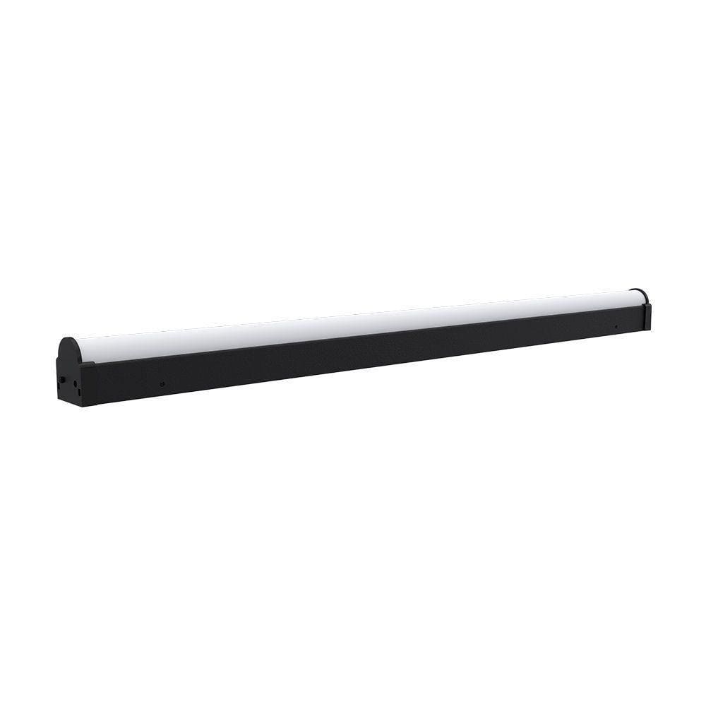 Luminária Led Taschibra Sobrepor Perfil Convex 56 16w Preta Bivolt 2700k Luz Quente