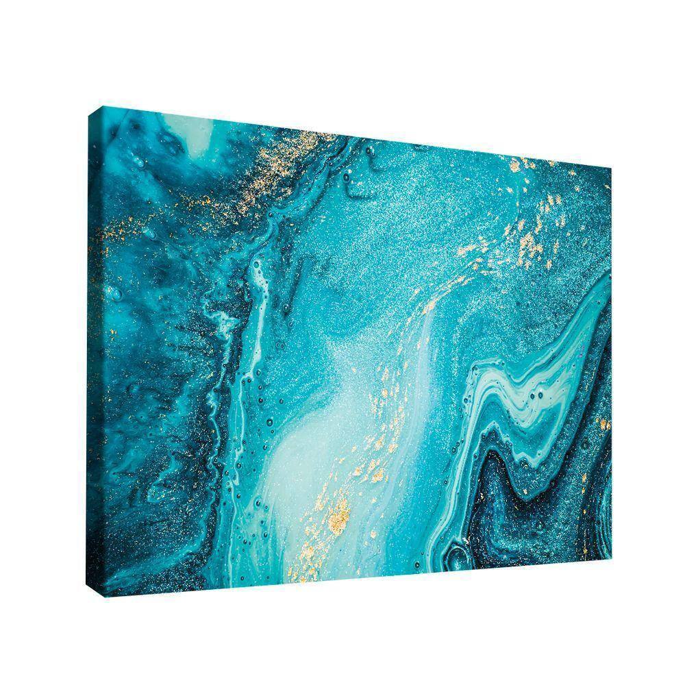 Quadro Abstrato Azul -- Br Artes
