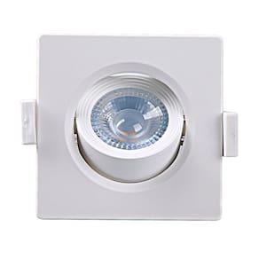 Kit 10 Spot De Led Embutir Alltop Mr16 Quadrado 5w Bivolt Taschibra 6500k Luz Fria