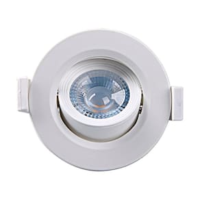 10 Spot De Led Embutir Alltop Mr11 Redondo 3w Bivolt Taschibra 3000k Luz Quente