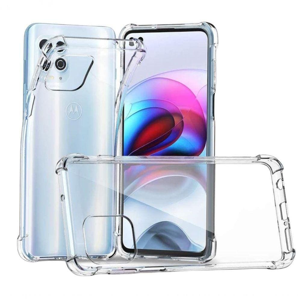Película Vidro + Capinha Transparente Para Moto G100