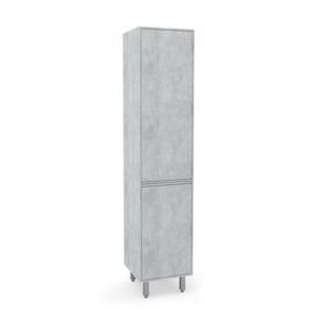 Paneleiro Confort Simples 2 Portas Mdp Concreto Batrol Concreto Com Branco