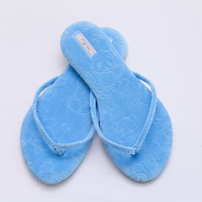 Chinelo Feminino Viz Charlotte 37/38 Em Plush Azul